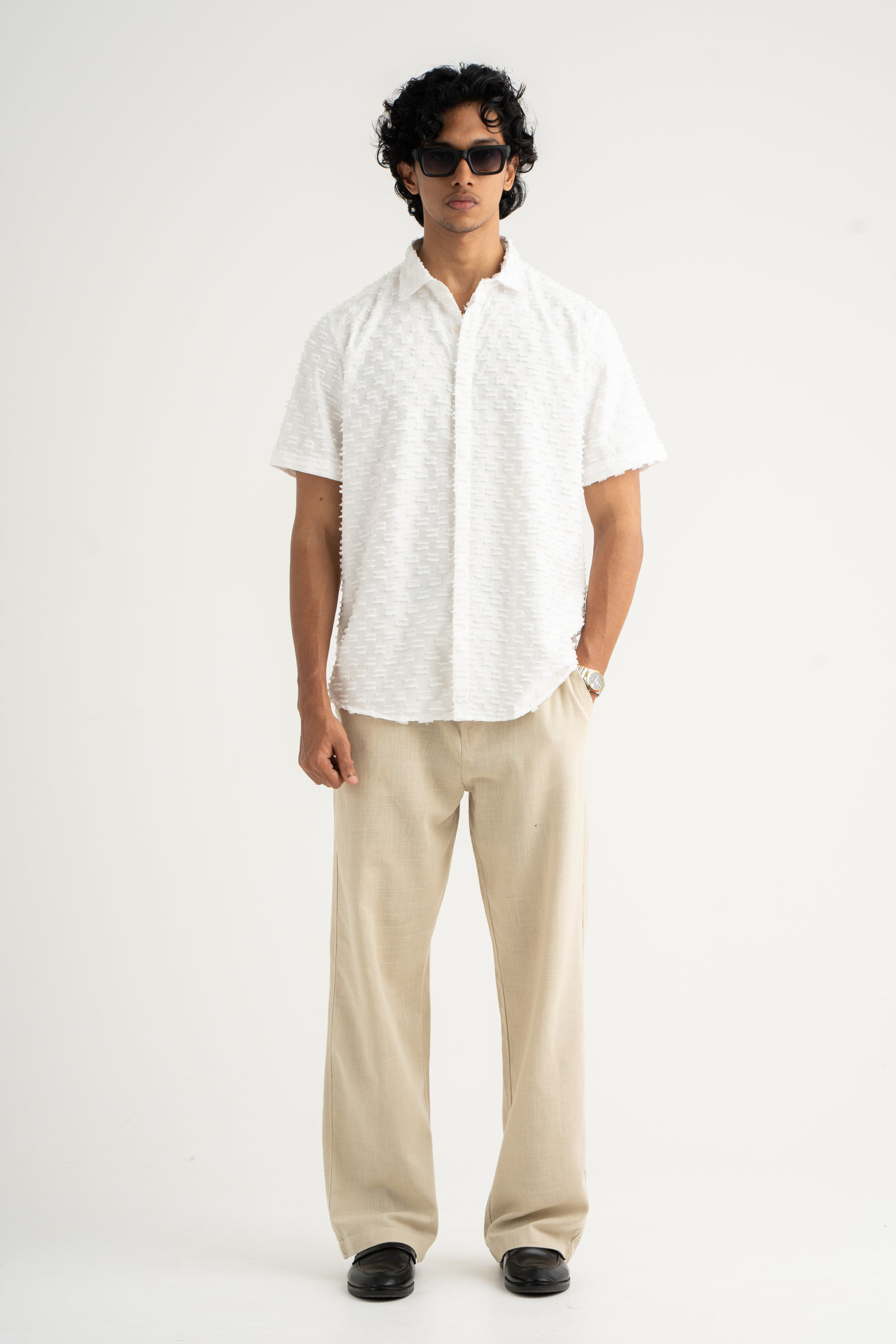 SHORT SLEEVE SHIRT - WHITE