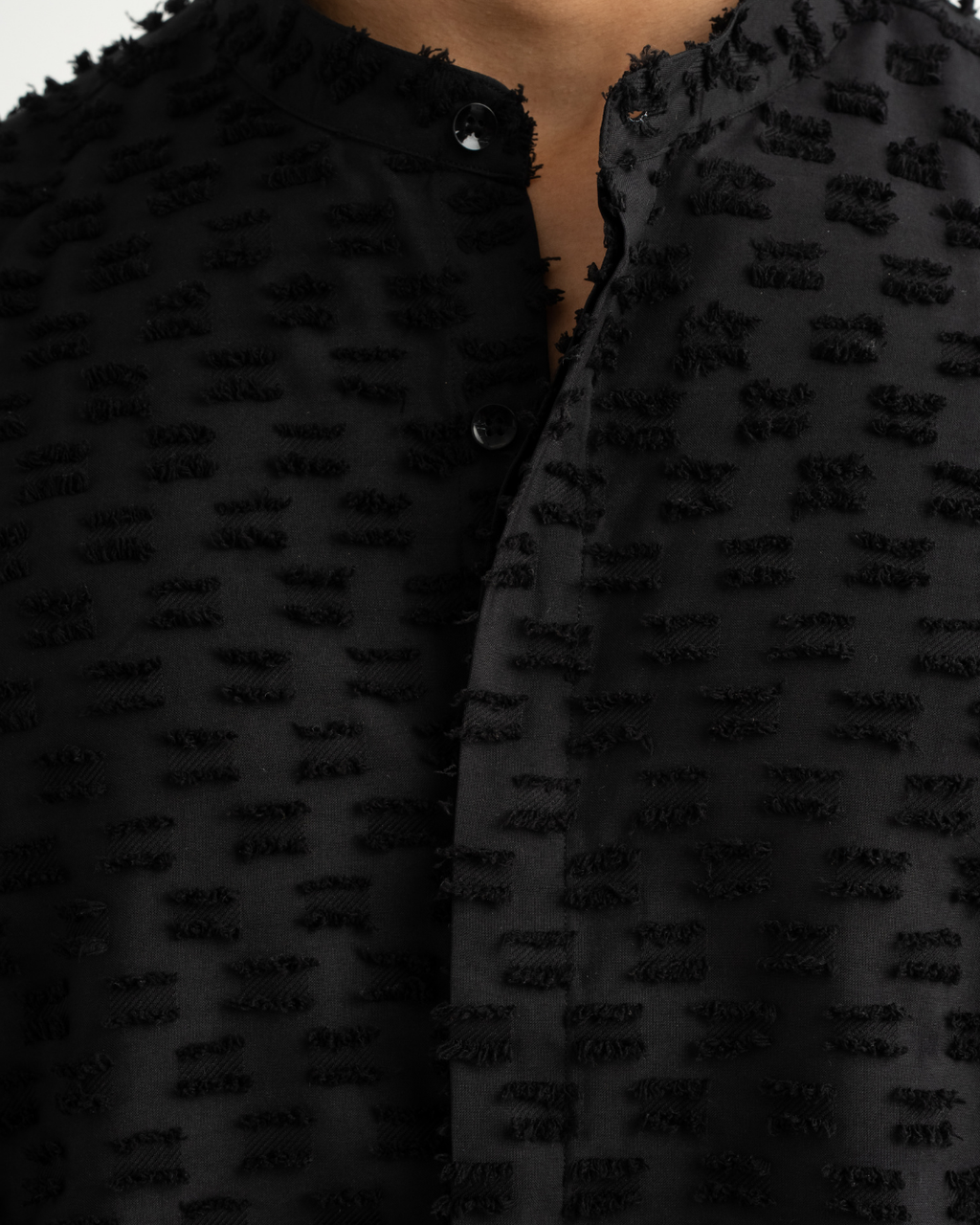 SHORT SLEEVE SHIRT -BLACK