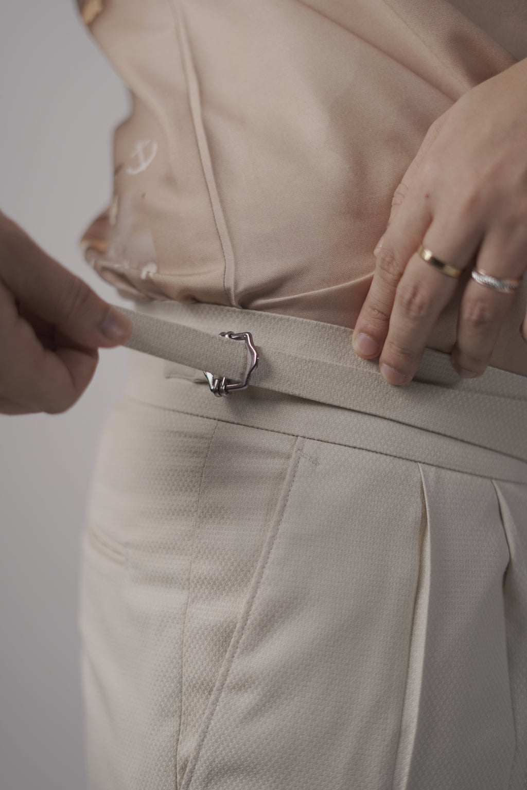 SLIM FIT TAILORED TROUSERS